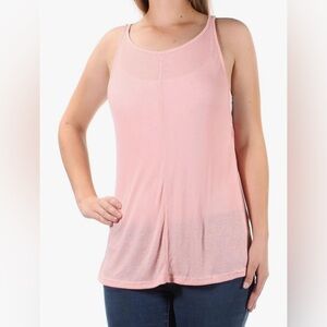 Free People Women's Medium Petal Pink Sleek 'N' Easy Tank